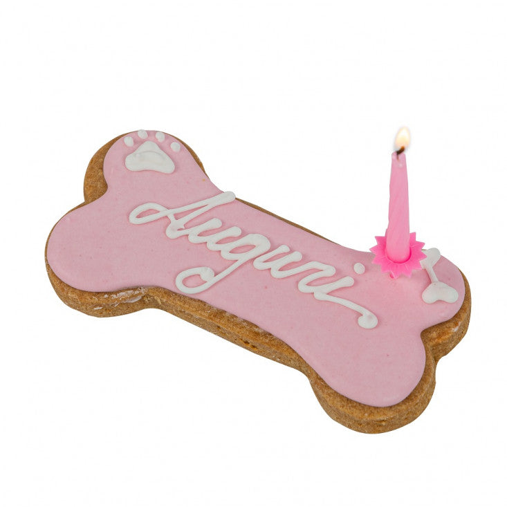 DoggyeBag Birthday Bone Biscotto per Cani Rosa 85 g DoggyeBag Birthday Bone Biscotto per Cani Rosa 85 g